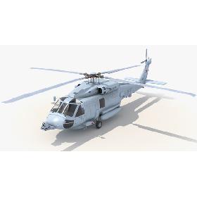 3D Seahawk Helicopter Danish